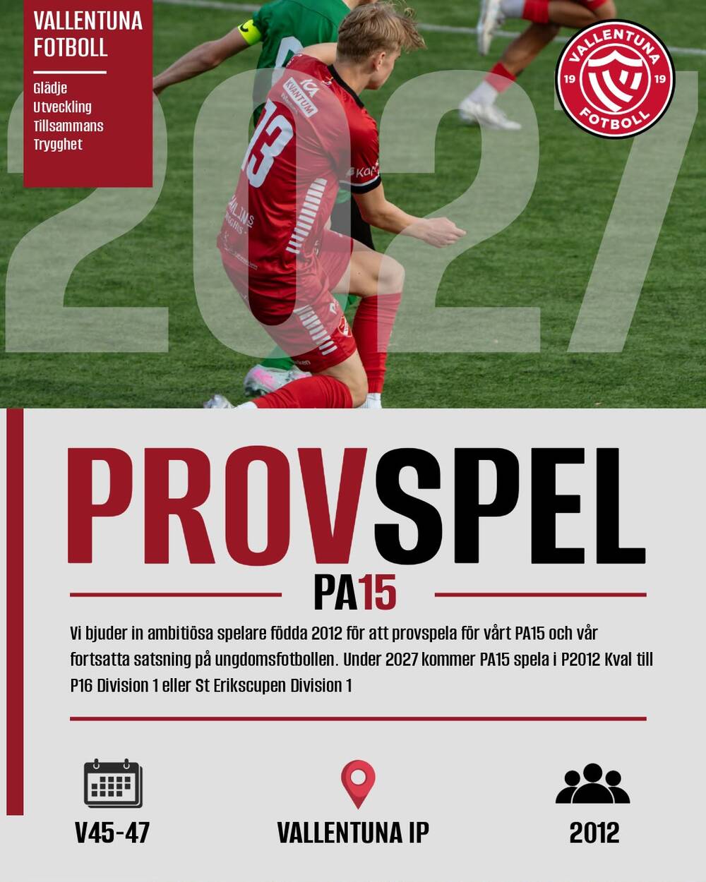Provspel PA15 - 2027